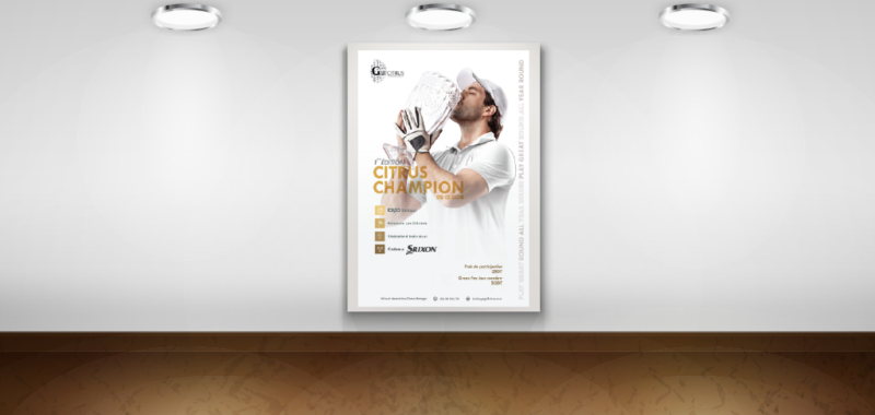 Conception Graphique Affiches Golf Citrus