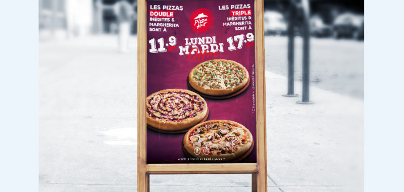 Chevalet Offre Lundi Mardi Pizza Hut